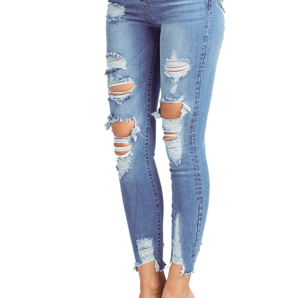 Distressed Jeggings- Cameron - Picture 2 of 2